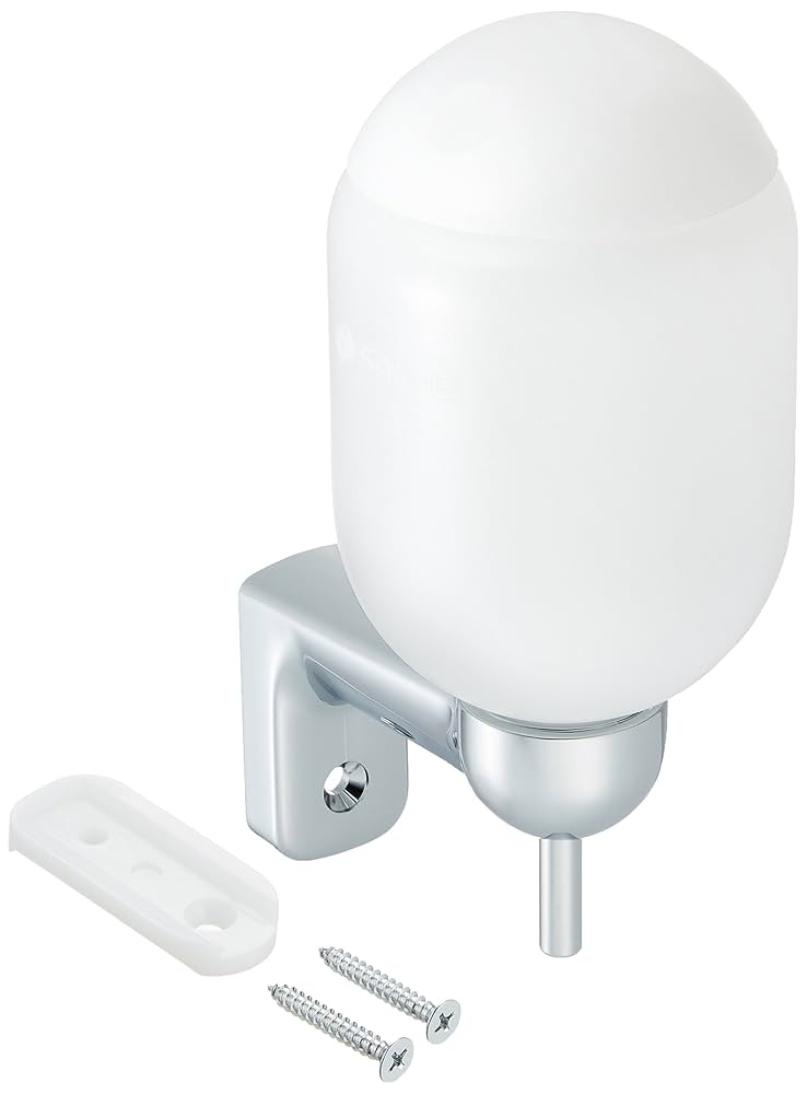 Amazon.co.jp: SANEI(サンエイ) 石ケン水容器 押し上げ式 壁付け